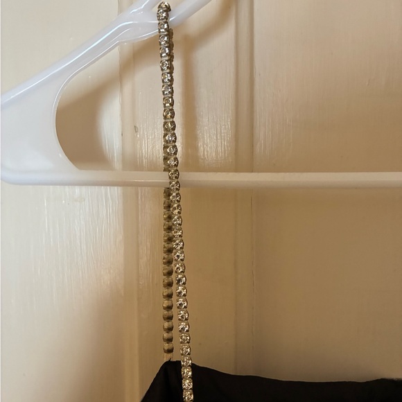 Dave & Johnny vintage 90s silver prom dress - Picture 9 of 16